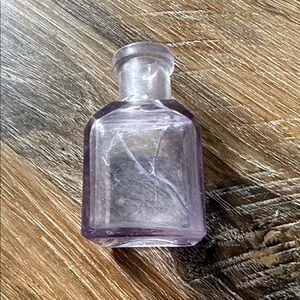 Vintage Purple Glass Bottle